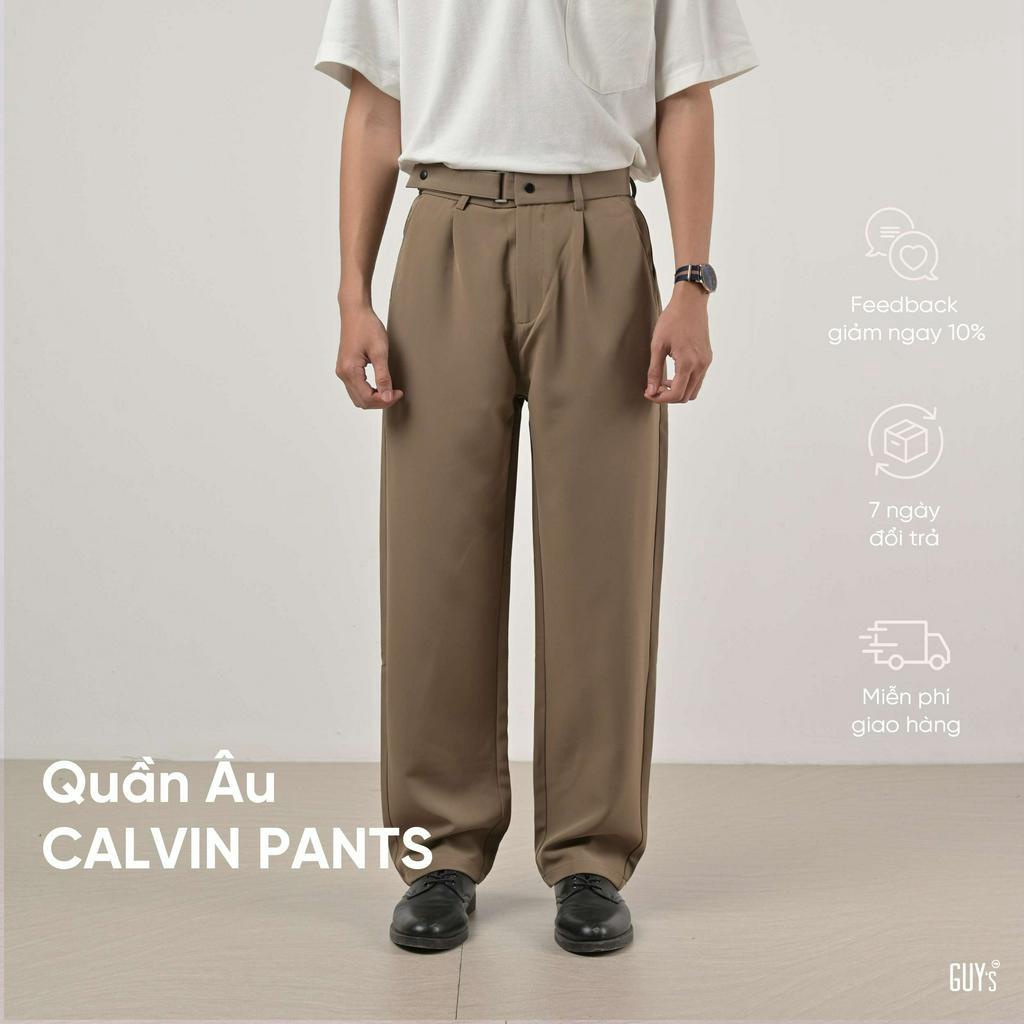Quần Âu Loose Fit CALVIN PANTS - Quần Âu Ống Suông, Ống Rộng, Form Loose Fit, Sang Trọng, Tôn Chiều Cao GUY's Closet