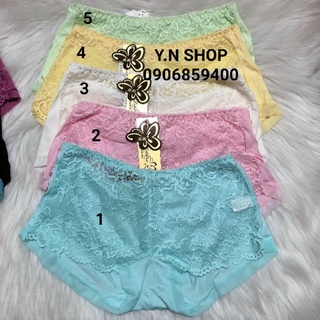 Quần chip phối ren vải thun mát mịn siêu co giãn
