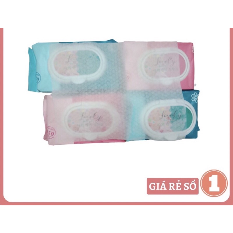Gói khăn ướt Lovely 150 tờ công nghệ Hàn Quốc an toàn cho da bé