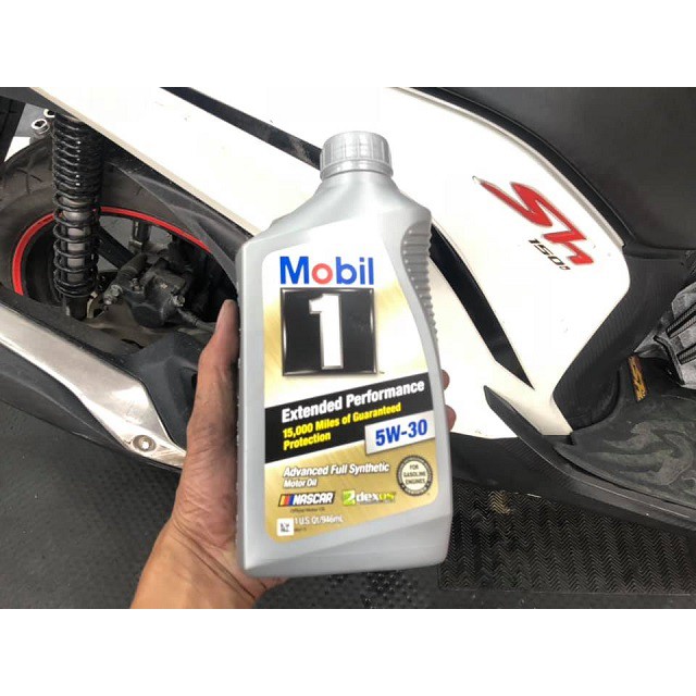 Nhớt xe ga MOBIL 5W30 1 Lít - Nhập khẩu Mỹ