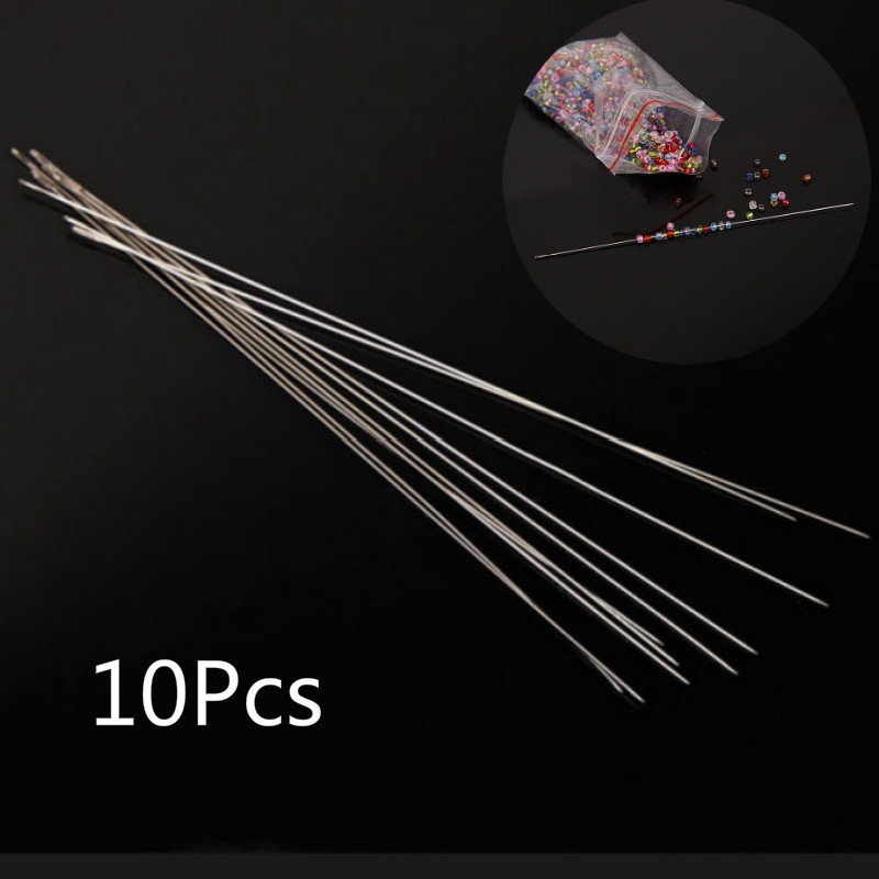 Bộ 10 Kim Xỏ Hạt Dành Cho Làm Trang Sức 40mm / 100mm