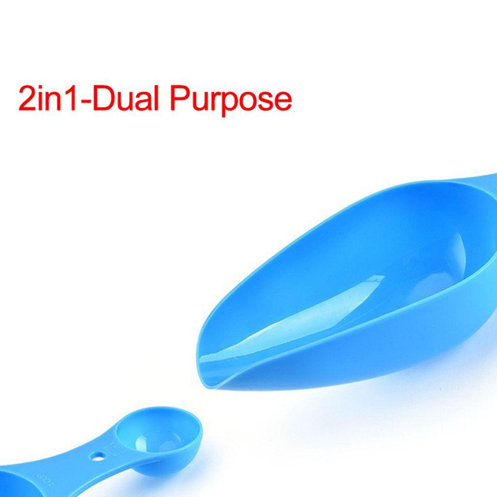 Muỗng Múc Bột Bằng PP Màu Sắc Tươi Sáng 4 Kích Cỡ Tiện Dụng Cho Nhà Bếp