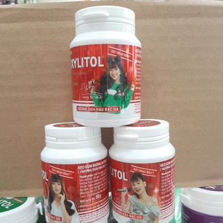 Kẹo Xylitol Hương Dưa Hấu Bạc Hà Lọ 58g