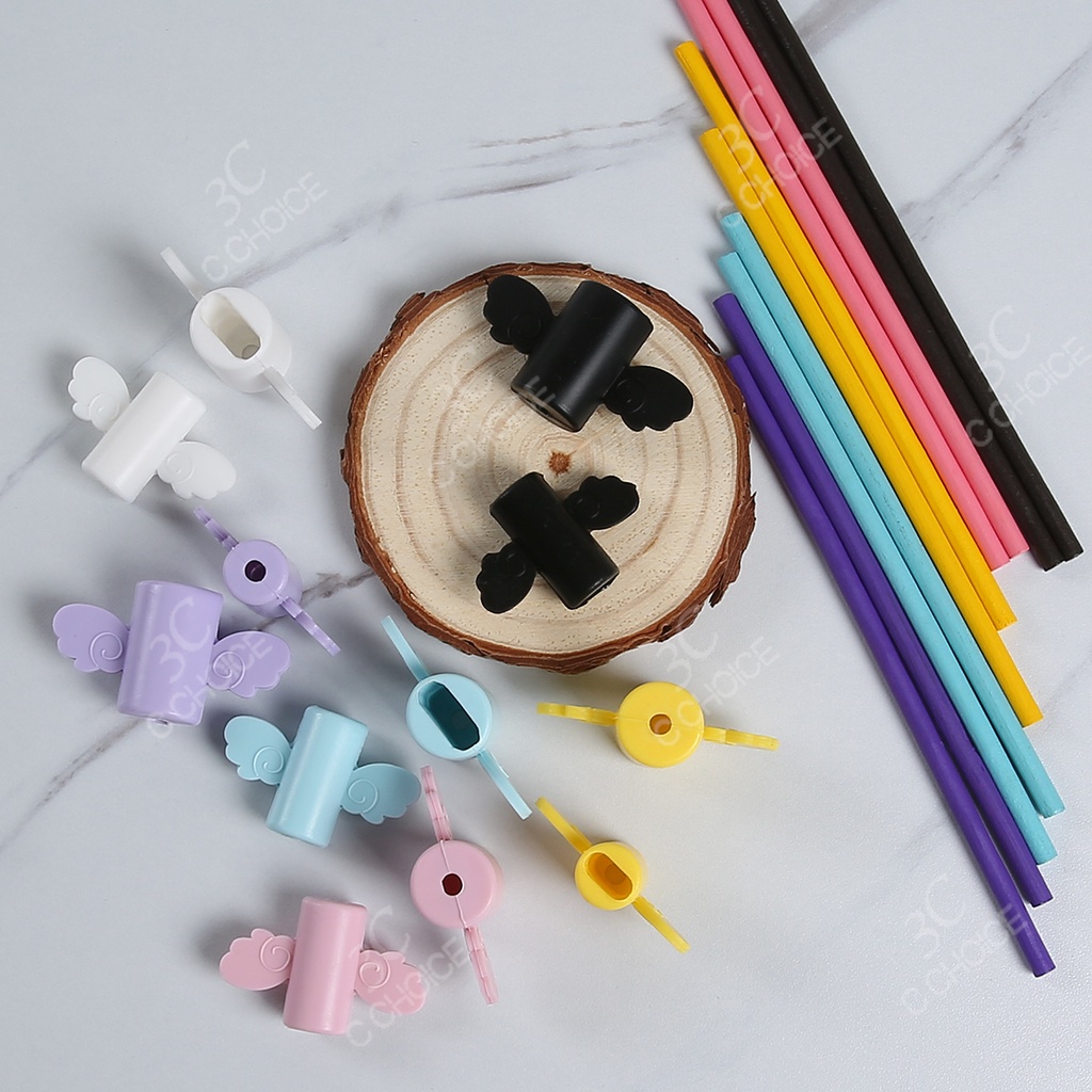 Phụ kiện bảo vệ dây cáp sạc cổng bằng silicon nhiều màu sắc tiện dụng