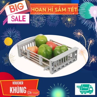 Kệ giá rổ gác bồn rửa chén bát đĩa Rổ thoát nước tại chỗ giá đỡ bồn rửa nhà bếp giỏ thoát nước bằng thép không gỉ