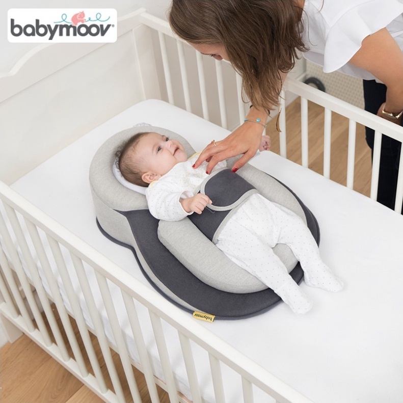 [Mã MKBC13 giảm 80k đơn 1 triệu] Đệm ngủ đúng tư thế và chống trào ngược Babymoov Plus có đai