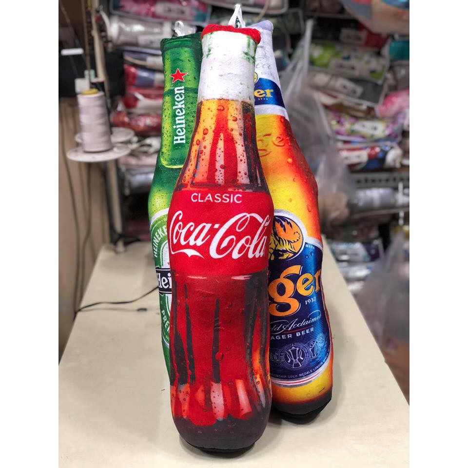 Gối Ôm Chai Coca 3d, Gấu Nhồi Bông Cho Em Bé full size 50-70-90-1m2-1m5