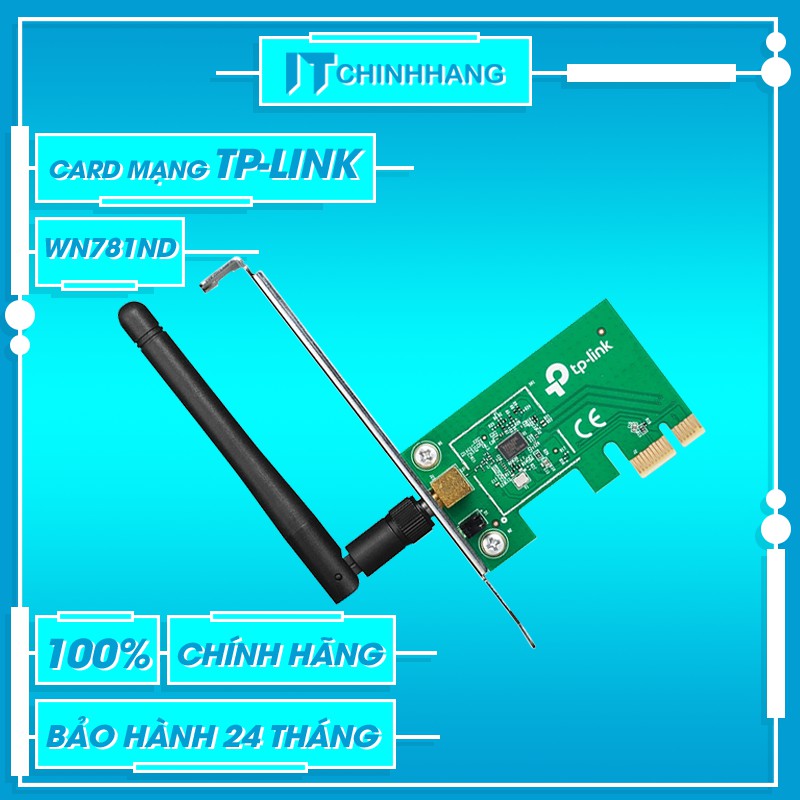 Card WiFi Tp-Link WN781ND Chuẩn PCIe Tốc Độ 150Mbps - Hàng Chính Hãng | WebRaoVat - webraovat.net.vn