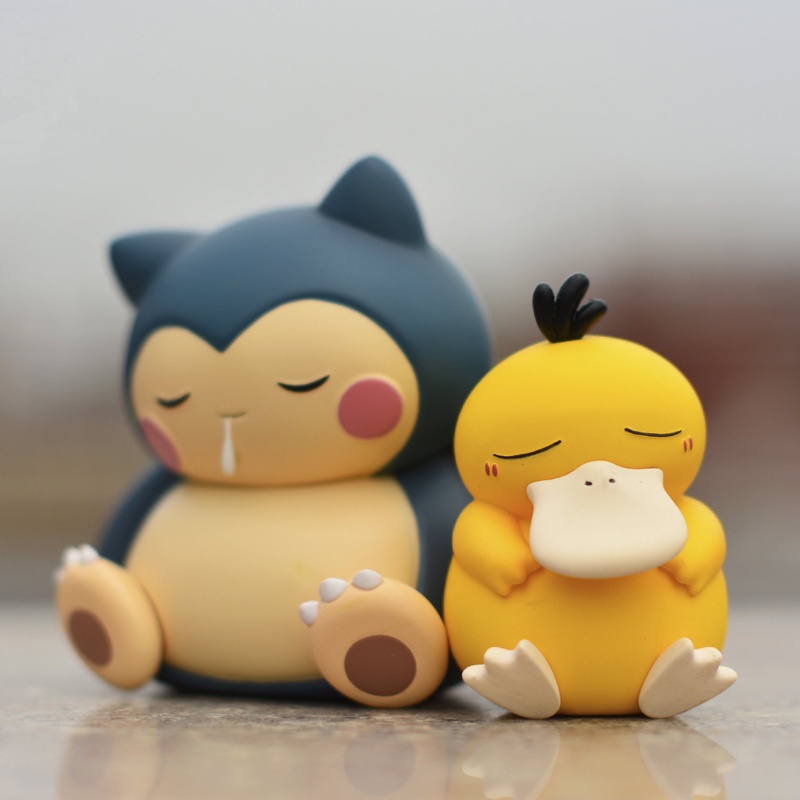 Mô Hình Nhân Vật Psyduck Snorlax Gonbe Đang Ngủ Hoạt Hình Pokemon Bằng Pvc