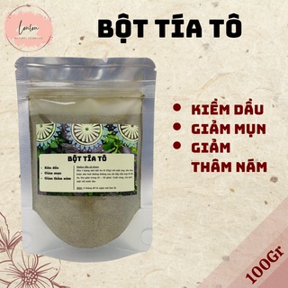100gr bột tía tô nguyên chất organic - bột handmade louloubeauty