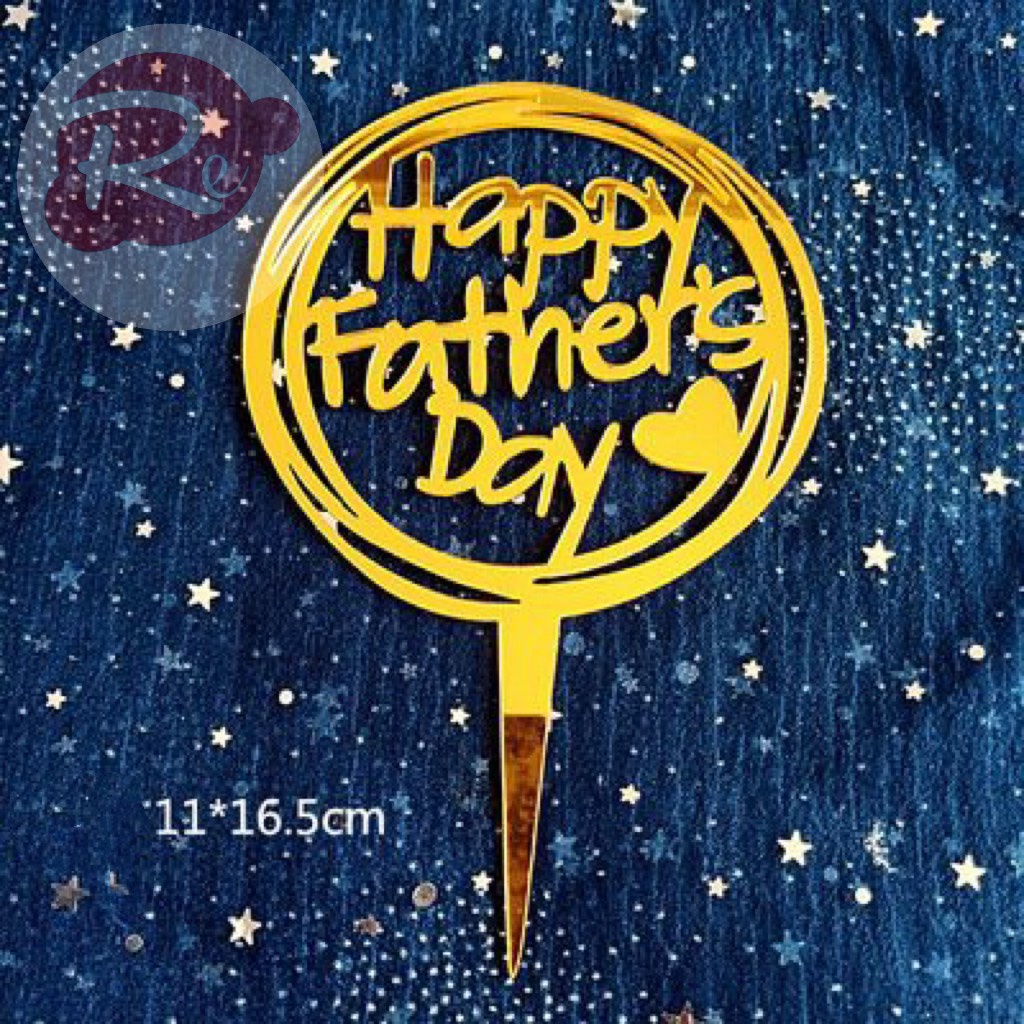 [SIÊU RẺ❤️] – Combo 10 Thẻ meka Happy Father Day - Trang trí bánh sinh nhật bánh kem