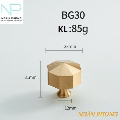 TAY NẮM TỦ ĐỒNG BG30