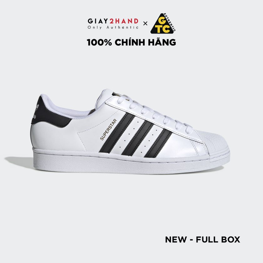 (AUTHENTIC 100%) Giày Sneaker Thể Thao ADIDAS SUPER STAR OG Tem Vàng Chính Hãng 100%