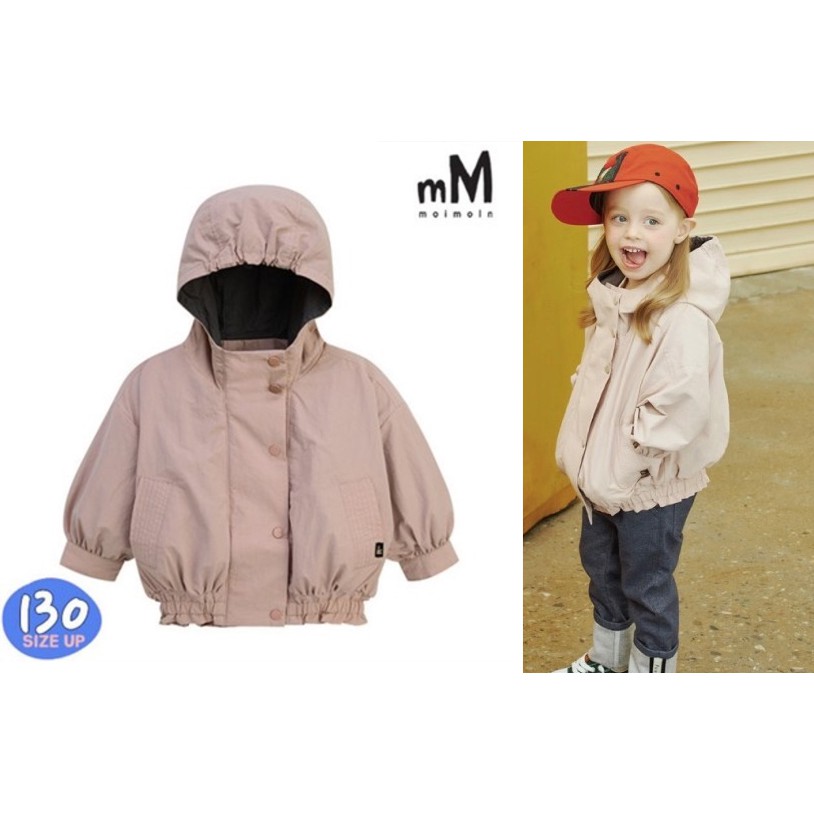(100,110,120,130)Áo khoác gió 2 lớp siêu nhẹ Hàn Quốc hồng Moimoln