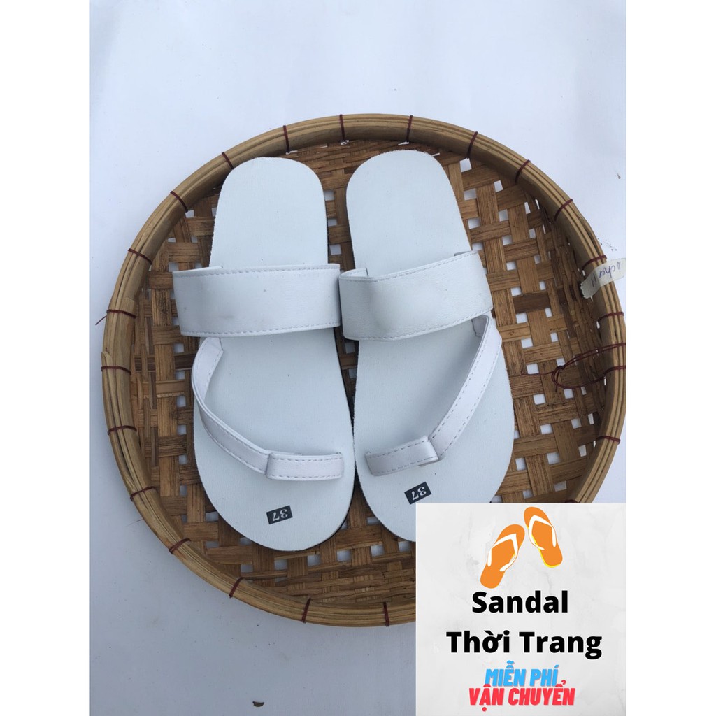 Dép xỏ ngón nữ trắng/nâu/đen [ẢNH THẬT 100%] Dép nữ giá rẻ Sandal thời trang