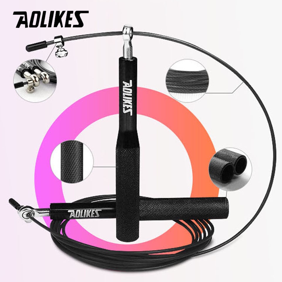 Aolikes Dây Nhảy Bằng Nhôm Có Thể Điều Chỉnh Cho Nam Và Nữ