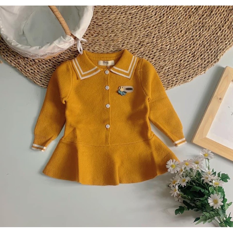 áo váy len cho bé