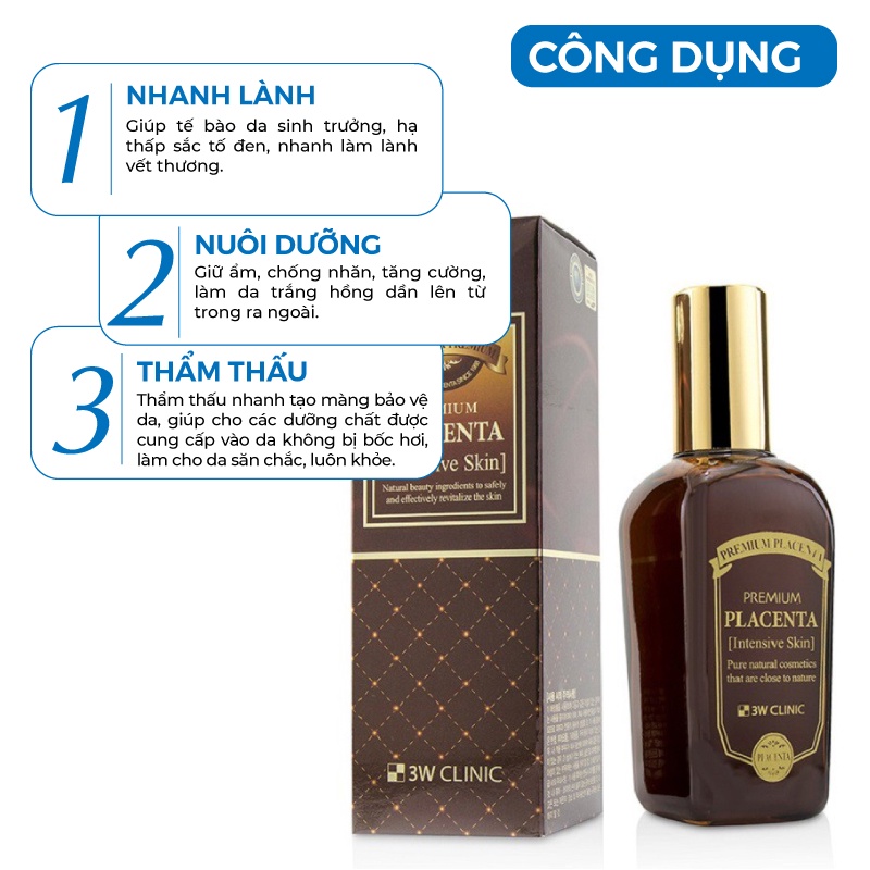 Serum trắng da - Serum nhau thai cừu chống lão hóa trắng da tinh chất nhau thai cừu 3W Clinic 150ml