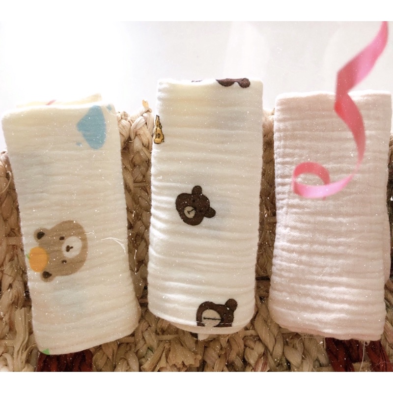 Khăn xô sữa em bé Handmade NHÀ ÁNH - Vải xô muslin cao cấp 4 lớp, mềm mại, an toàn cho trẻ em