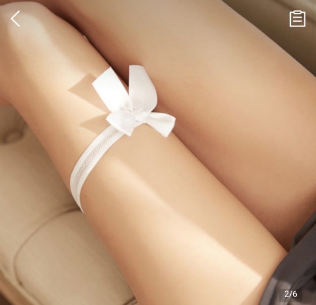 vòng ren đùi nơ thun co dãn