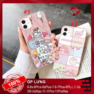 Ốp lưng Iphone 6 6s 6 Plus 6s Plus 7 8 7 Plus 8 Plus X XS XR XsMax 11 11 Pro 11 Pro Max 💘PT-05💘