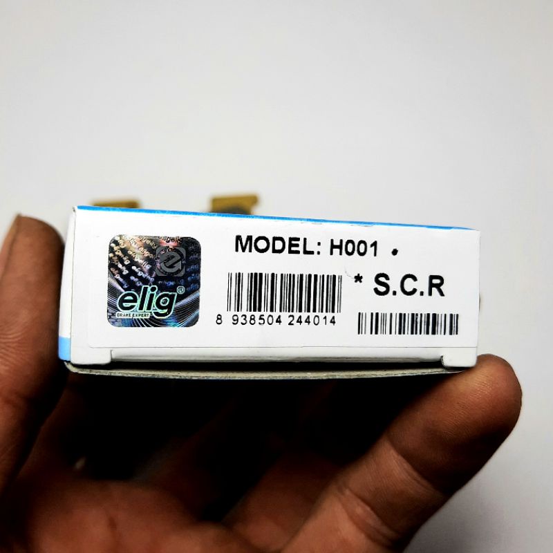 Má phanh. Bố thắng đĩa trước ELIG, mã H001 lắp cho xe SCR 110. Cam kết hàng chính hãng 100%.