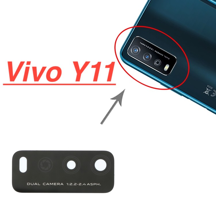 Mặt kính camera sau VIVO Y11 dành để thay thế mặt kính camera trầy vỡ bể cũ linh kiện thay thế