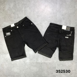 Quần short jean nam Dior đen tuyền sẵn gối cực đẹp 94_Boutique