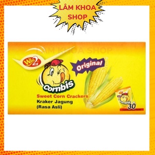 Bánh Bắp Cornbis Win2 Sweet Corn Crackers 540g (Hộp Lớn 30 gói)