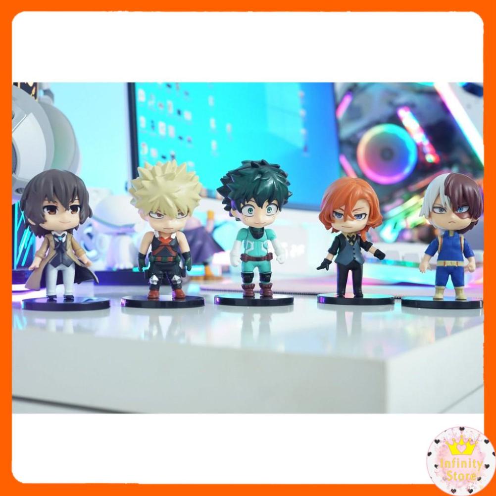 SET 5 MÔ HÌNH MY HERO ACADEMIA CHIBI 10CM INFINY DECOR