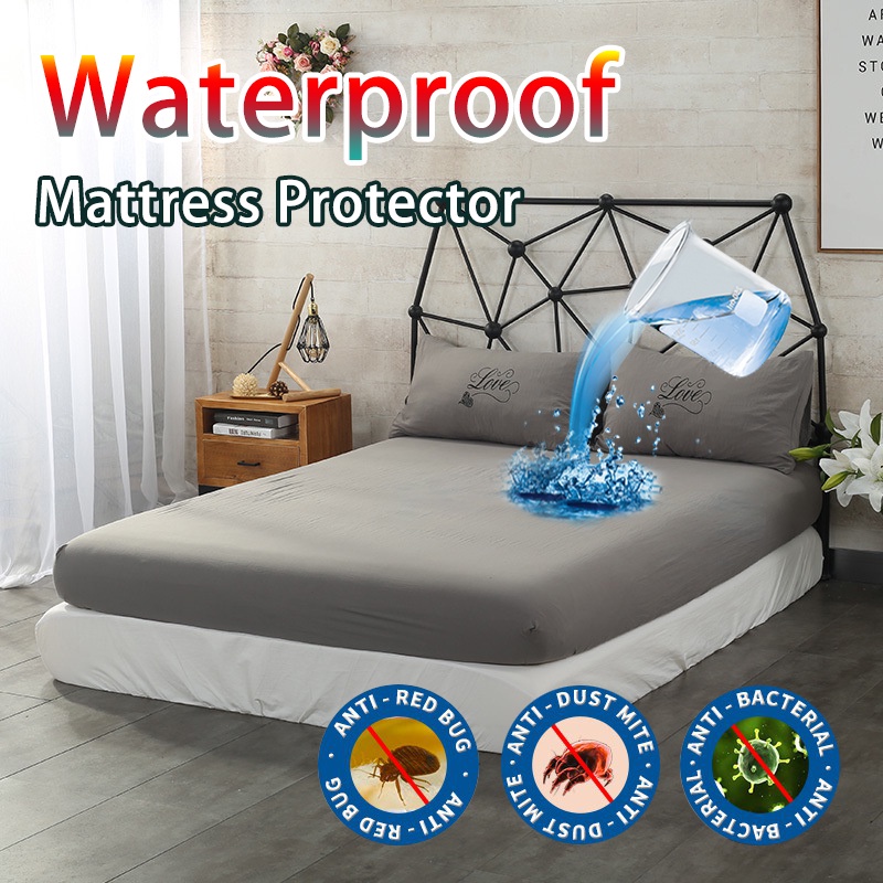 Ga Trải Giường Chống Bụi Chống Nước 100% Thoáng Khí Chất Lượng Cao ga trải giường mềm mại 10 màu ga trải giường