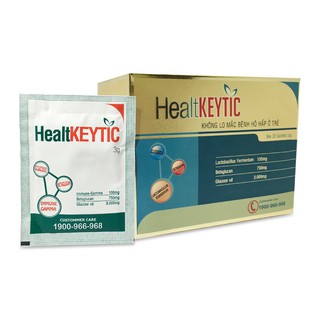 Healtkeytic – Hỗ trợ tăng sức đề kháng tự nhiên, giảm viêm đường hô hấp cho trẻ, vị dễ uống (Hộp 20 gói)