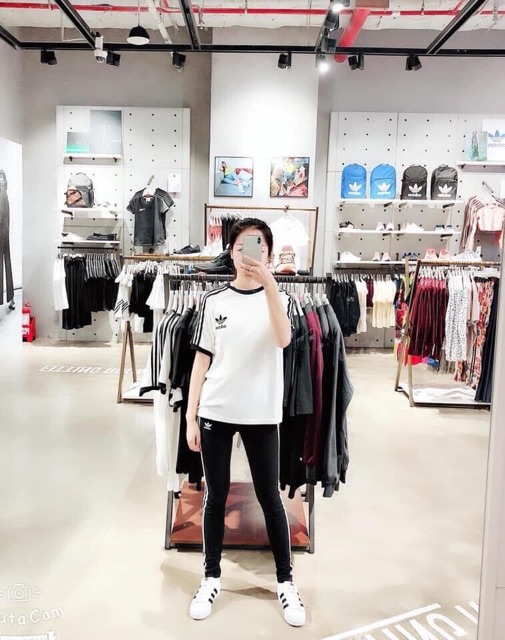 ÁO THUN ADIDAS SỌC ĐEN