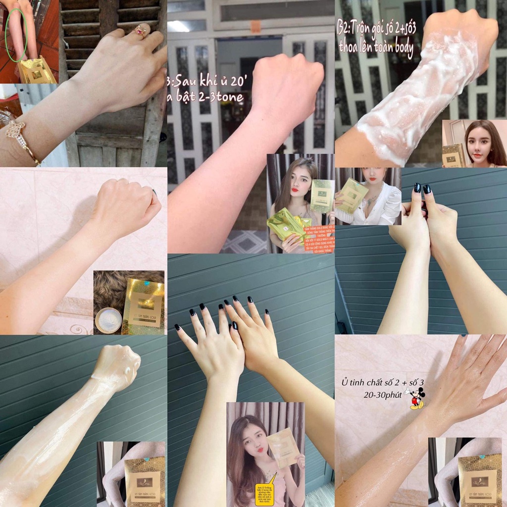 Tắm Trắng Gold Vip Siêu Trắng