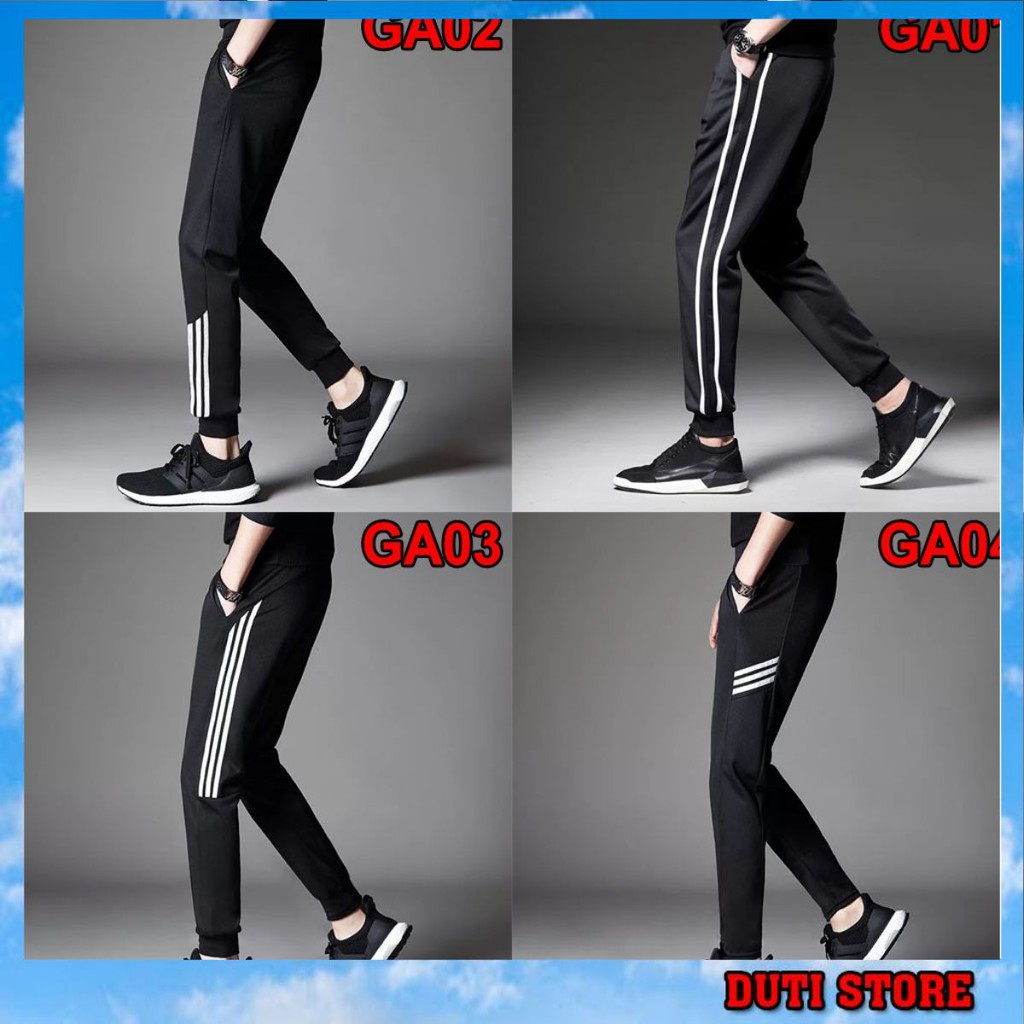 Quần thể thao nam, quần jogger dài thu đông ống jogger Duti