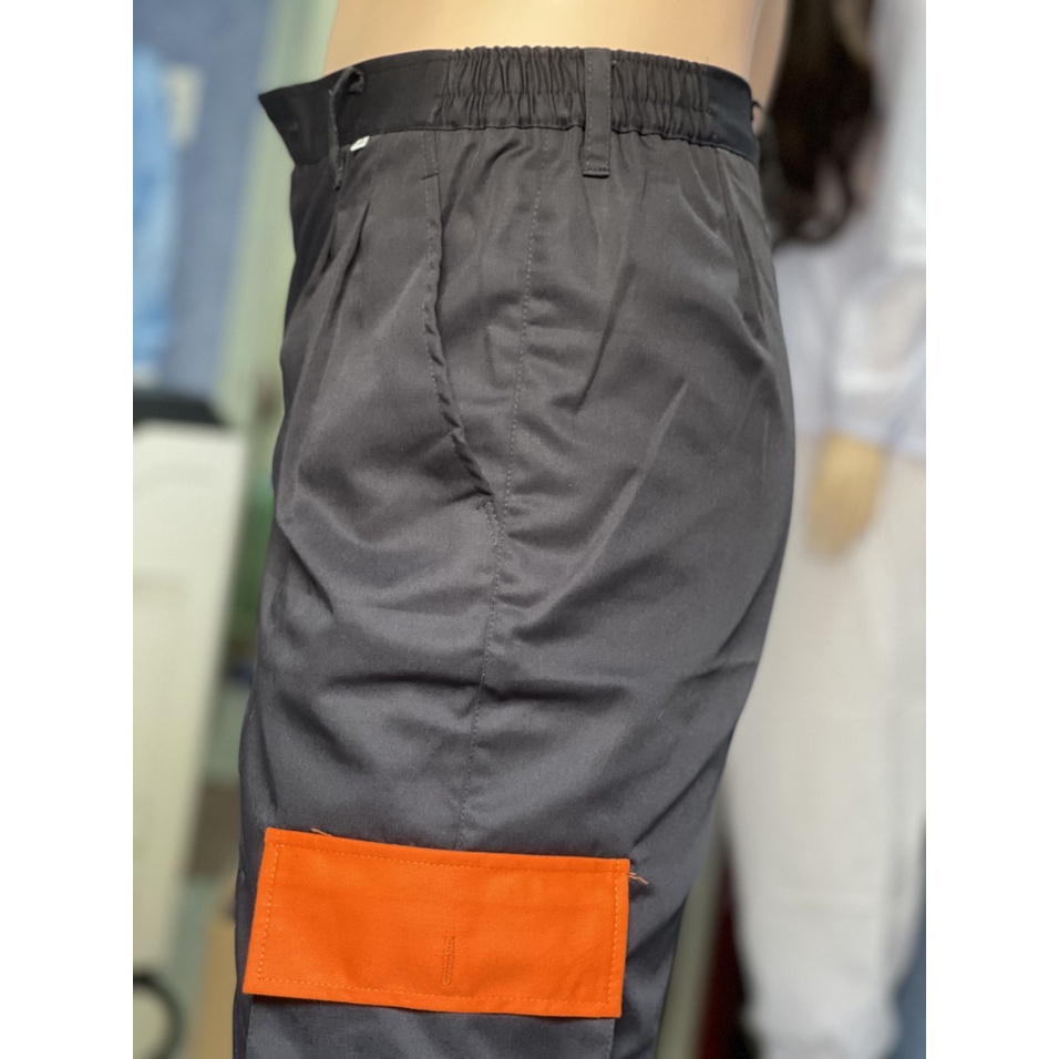 Quần kaki túi hộp bảo hộ lao động nam  loại dày cho kỹ sư cơ khí, xây dựng,hóa dầu, sơn-xưởng sản xuất
