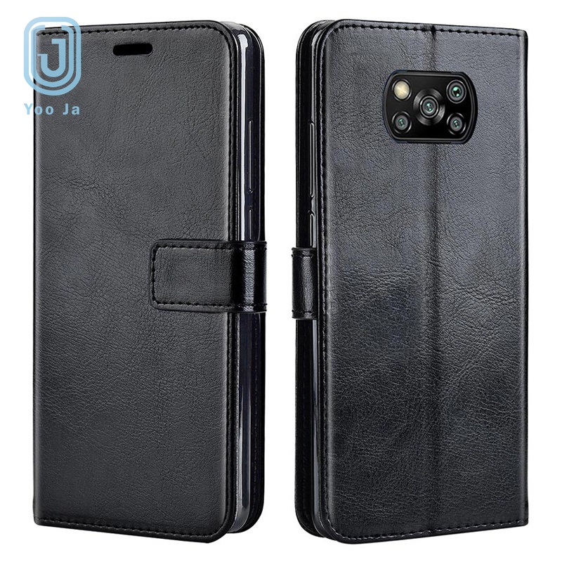 Bao da điện thoại dạng ví da lật dành cho xiaomi POCO M3 F3 X3 NFC 8 8SE 9 9SE 9T CC9 CC9E Pro