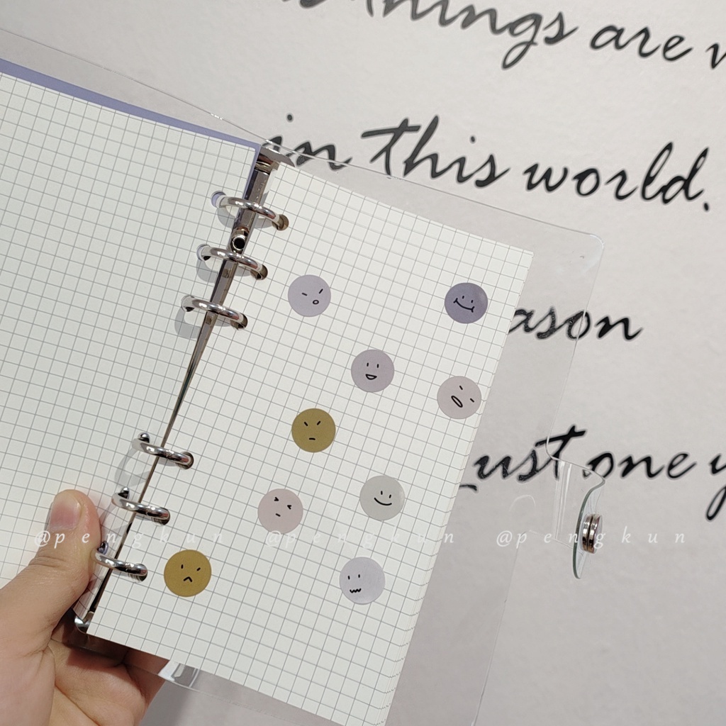 Miếng Dán Hình Mặt Cười Tròn Nhiều Màu Sắc Dùng Trang Trí