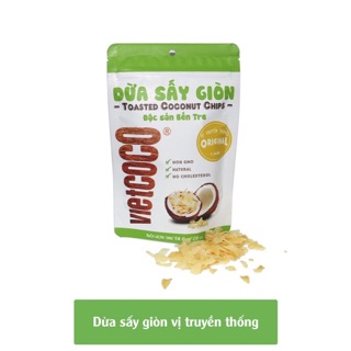 Combo 10 túi dừa sấy giòn Vietcoco vị truyển thống