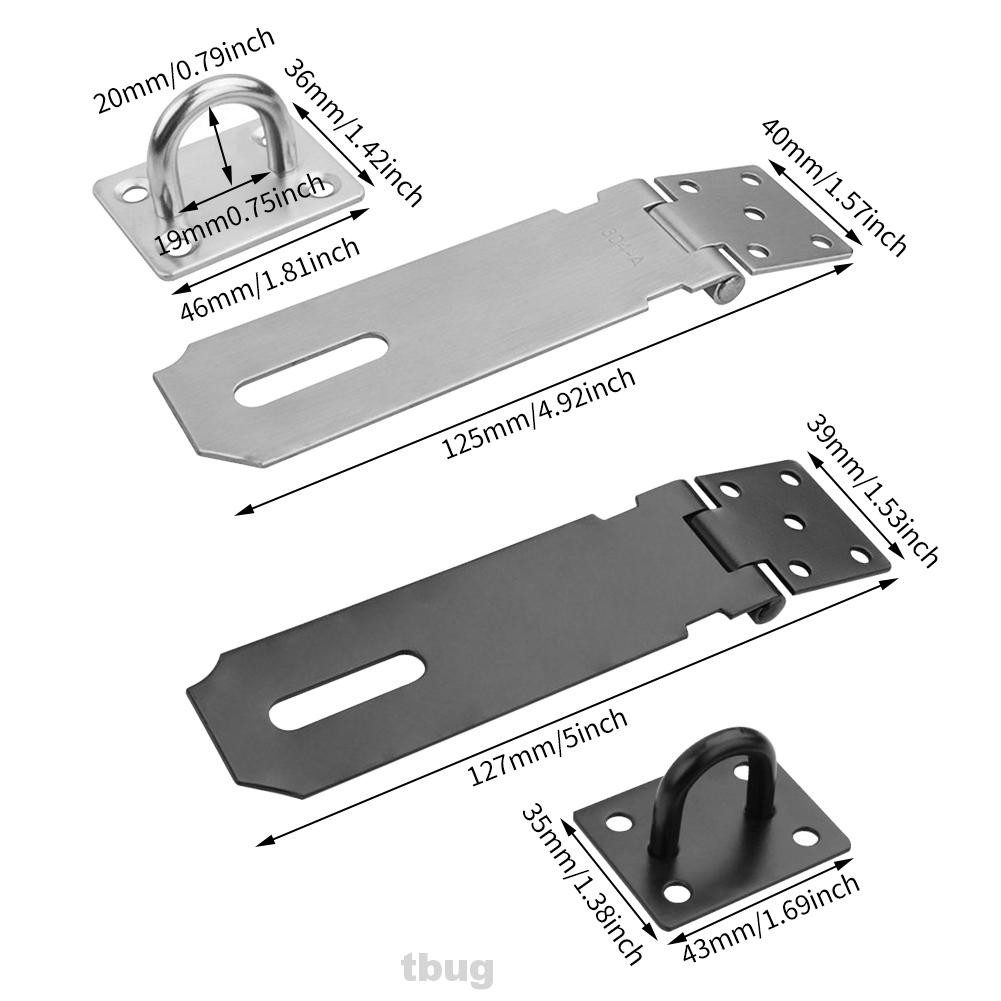 Chốt Cửa Sổ / Cửa Ra Vào Bằng Thép Không Gỉ 5inch Chống Trộm An Toàn Dễ Lắp Đặt