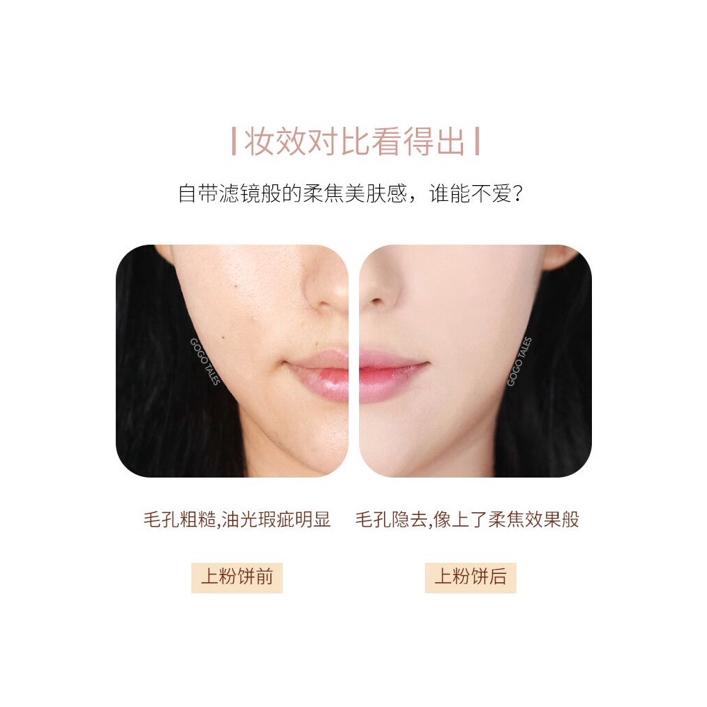 Phấn che khuyết điểm GOGOTALES® dạng nén mềm mại thân thiện với làn da kiềm dầu lâu trôi chống thấm nước | BigBuy360 - bigbuy360.vn