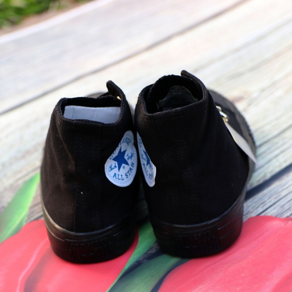 Giày Sneaker Chuck 2 Full Đen Nam Cổ Cao ZRF | BigBuy360 - bigbuy360.vn