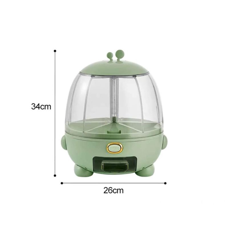 Thùng đựng gạo, ngũ cốc tai thỏ siêu xinh 5 ngăn chống ẩm mốc