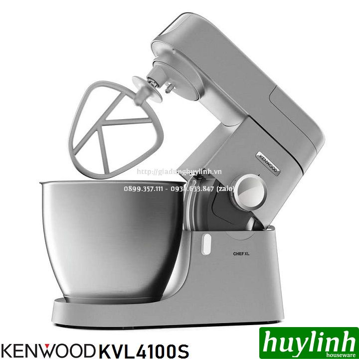 [Mã ELHAMS5 giảm 6% đơn 300K] Máy đánh trộn bột đa năng Kenwood Chef XL KVL4100S - 6.7 lít