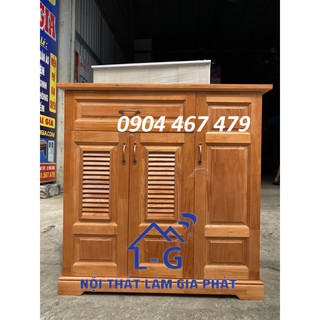 Tủ giày gỗ thông giá rẻ cạnh tranh ngang 1m