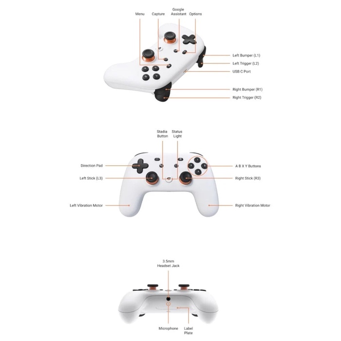 Tay cầm game Stadia Controller của Google chính hãng mới 100% nguyên seal