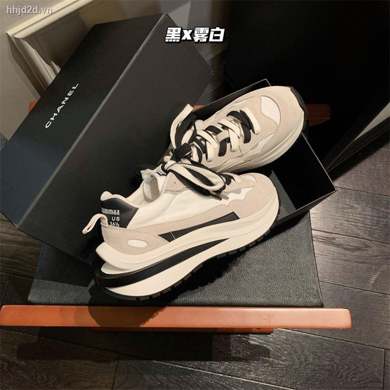 Giày thể thao đế dày thời trang mùa thu 2021 cho nữ