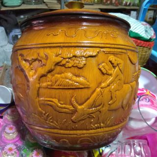 Dành nhựa giả gỗ kèm tích ủ trà xanh