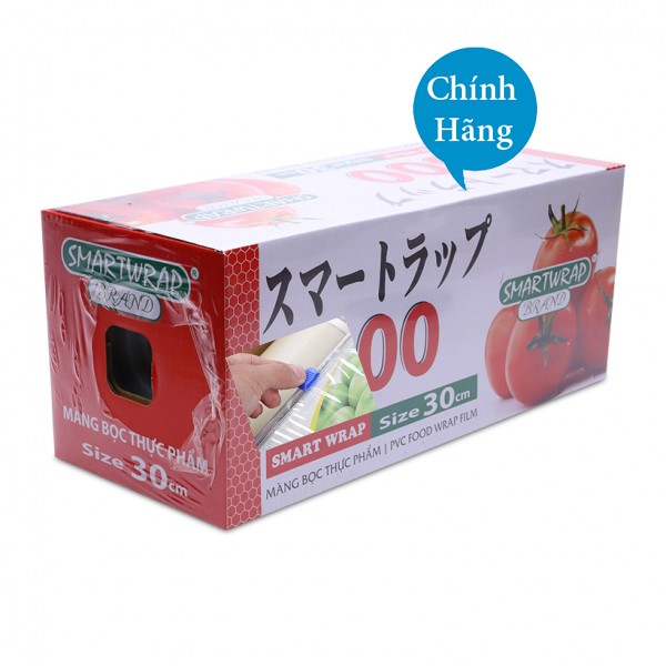 Màng bọc thực phẩm Smart Wrap 30cm x 400 kèm dao nhựa - Công nghệ Nhật