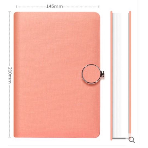 Sổ A5 bìa vải nút gài siêu sang trọng